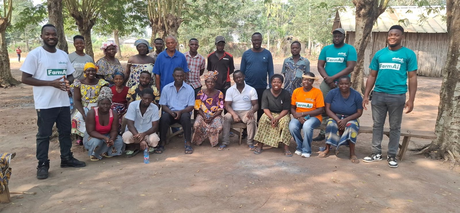 Alcoford and FarmAI Venture staff with smallholder farmer representatives